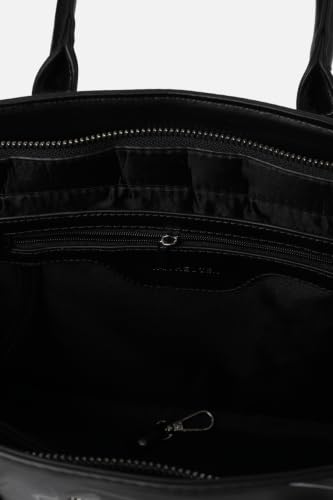 Women Black Print Casual Tote Bag