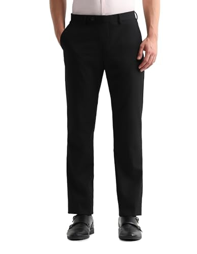 Arrow Men's Regular Pants (ARAKTR2026_Black