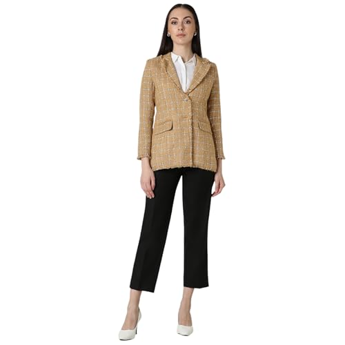 Van Heusen Women's A-Line Coat (VWJKFRGFS71921_Yellow