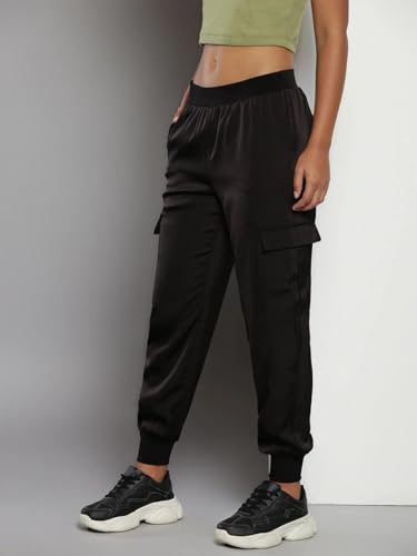 Calvin Klein Jeans Regular Fit Checks Mid Rise Trouser Black