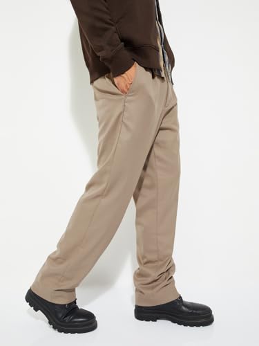 URB_N Men Solid Relaxed Fit Trousers