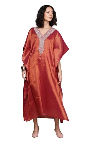 Aarke Ritu Kumar Pink Sitara Kaftan Dress with Camisole