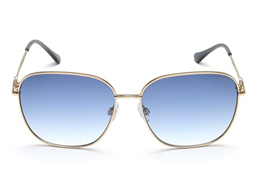 Fila eyewear 100% UV protected wayfarer sunglasses for women| Size large with blue gradient polycarbonate lens