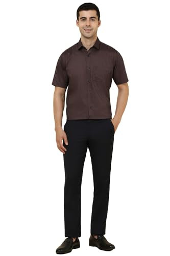Allen Solly Men Brown Print Half Sleeves Casual Shirt