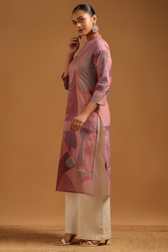 Soch Womens Multicolour Cotton Abstract Kurta