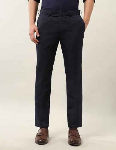 Arrow Men's Cermony Textured Tailored Fit Suit (ARAKSU5621_Navy_40)