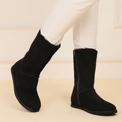 YOHO Slays Model 004 Uggs Boots for women | Plush fur lining | Incredibly soft against your skin | Stylish Casual Shoes|Comfortable Fit | Classic Black - UK 5