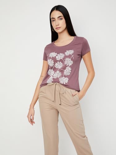 Max Women's Graphic Printed Round Neck Half Sleeve T-Shirt - Pack of 2