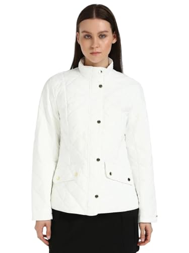 Tommy Hilfiger Women's A-Line Coat (F24HWOT094-S_Milky Way