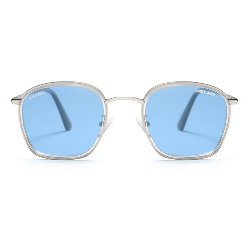 grey jack Retro Round Frame Sports Polarized Sunglasses, Suitable for both Men and Women as Lightweight Casual Glasses, Can Enhance Appearance, Pair with Casual Style, Suitable for All Seasons 3245