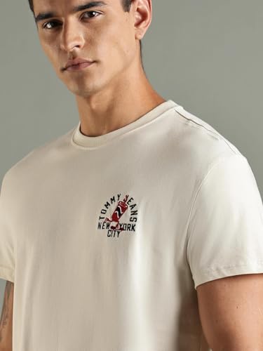 Tommy Hilfiger Embroidered Logo Regular Fit Cotton T-Shirt