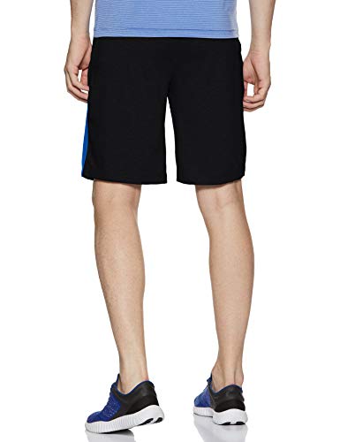 Van Heusen Athleisure Men Knit Shorts - Cotton Rich - Smart Tech, Easy Stain Release, Anti Stat, Ultra Soft, Moisture Wicking Black