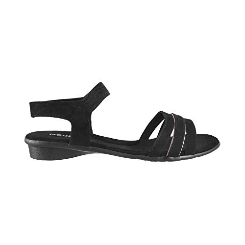 Mochi Womens Synthetic Black Sandals (Size (5 UK (38 EU))
