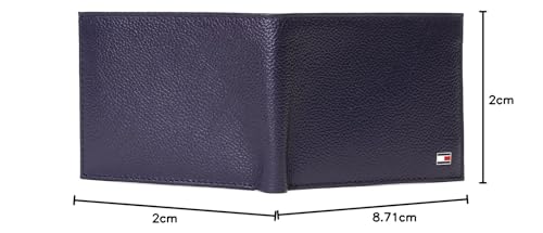 Tommy Hilfiger Leather Chase Mens Passcase Wallet Navy(8903496160604)