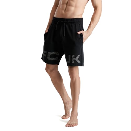 FCUK Men's Board Shorts (Clapham_Black