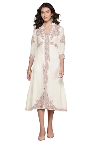 Ritu Kumar Ecru Multi Dori Long Dress