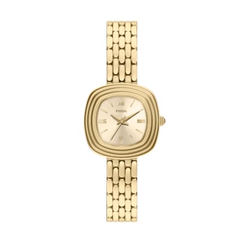 Fossil Genevive Gold Quartz Stainless Steel Watch ES5506