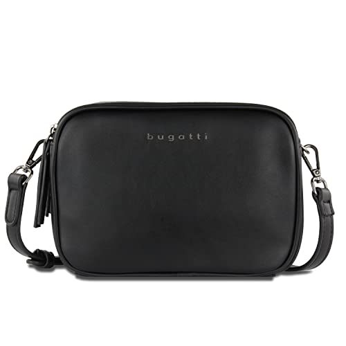 bugatti Almata Small Shoulder Bag for Women Elegant Shoulder Bag, black, M