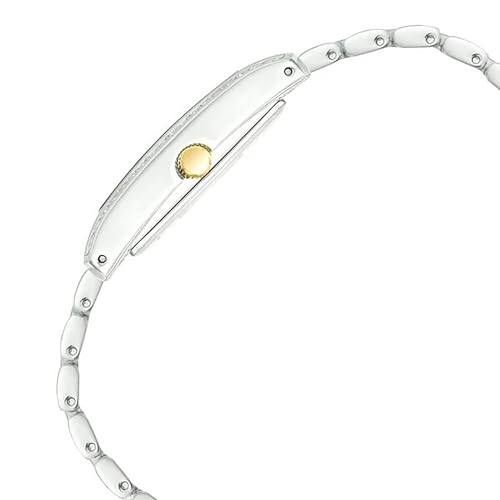 Anne Klein Quartz Analog White Dial Two Toned Silver & Gold Metal Strap Watch for Women - NEAKB3991TTST