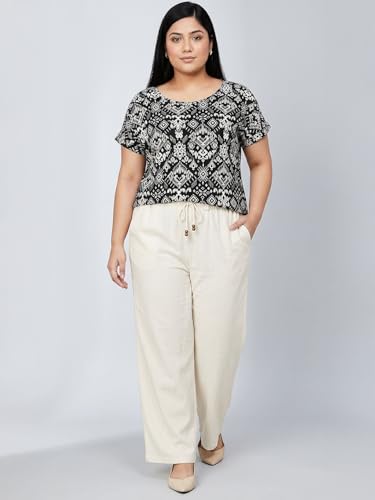 Max Women Printed T-Shirt (Black_XL)