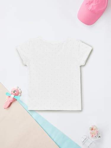 Max Girls Solid Pinafore Dress with T-Shirt(Pink_3-4 Y)