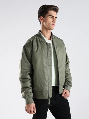 Calvin Klein Jeans Men's A-Line Coat (4RC526G251_Dusty Olive