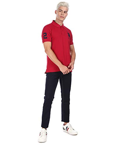 U.S. POLO ASSN. Men's Slim Fit Jeans (UDJC0039_Blue_34W x 33L) | Rise Style: Low Rise