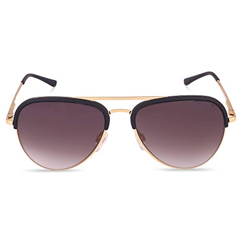 French Connection Gradient Aviator Unisex Sunglasses - (FC 7131 C1|58|Brown Color Lens)
