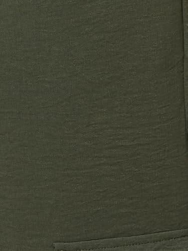 Max Women Solid Wide Leg Cargos (Green_3XL)