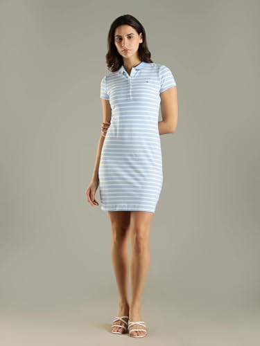 Cotton Polo Collar T-Shirt Dress