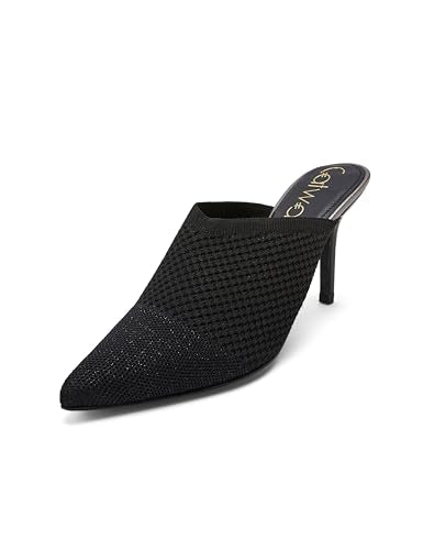 Catwalk Women Stylised Back Open Kitten Heels | For Women & Girls (BLACK,5 UK)