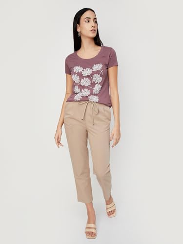 Max Women's Graphic Printed Round Neck Half Sleeve T-Shirt - Pack of 2