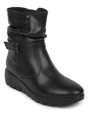 ELLE Women Boot,Black,UK-6