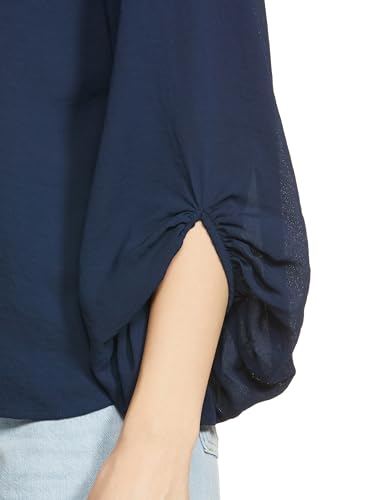 AND Women's Regular Fit Tunic Shirt (SS19RAS021TPLM_Navy S)