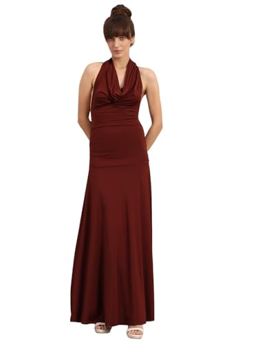 VERO MODA Womens Maxi Dress Brown