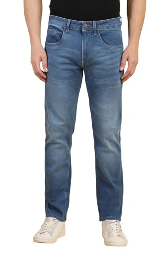 Allen Solly Men's Regular Jeans (ALDNACLFT00278_Blue