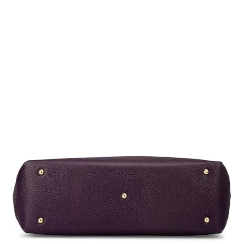 Da Milano Leather Purple Tote Bag for Women (0388OL)