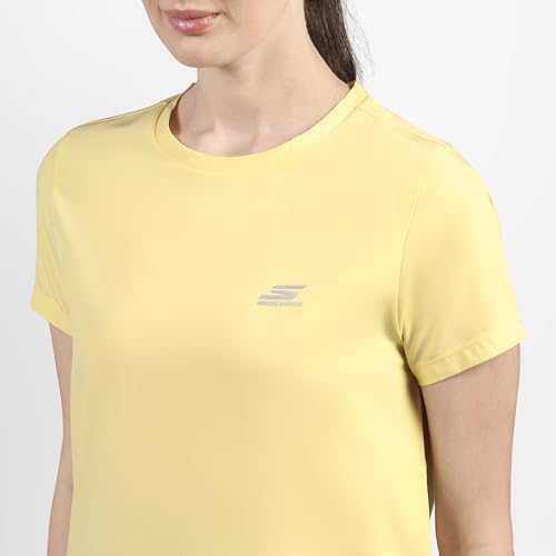 Skechers Women Performance Boxy Fit Natural Yellow Top
