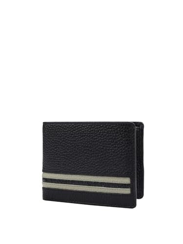 Da Milano Genuine Leather Black Bifold Mens Wallet (10510)