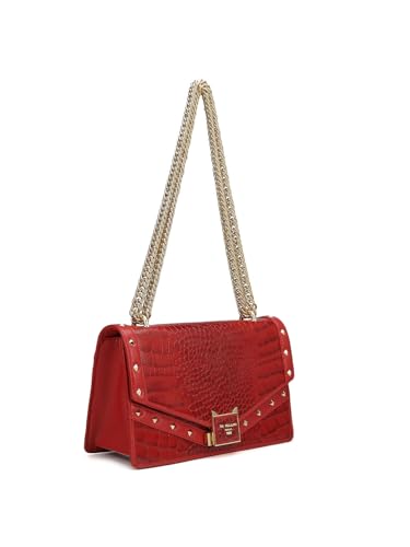 Da Milano Genuine Leather Red Shoulder Bag (00588C) (Small)