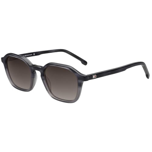 Tommy Hilfiger|Grey Full Frame Oval Sunglasses|100% UV Protected (Uv 400) Grey Gradient Faded Lens|Women's|Medium|TH3510 C5 51 S