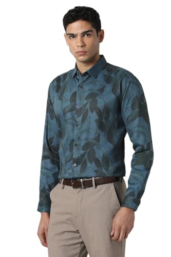 Van Heusen Men's Slim Fit Shirt (VDSFESLF032713_Navy