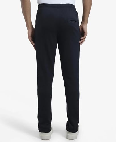 Jockey Men's Slim Fit Casual Trousers (AM44_Black_L)