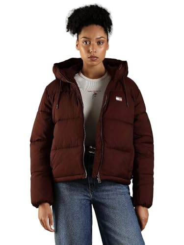 Tommy Hilfiger Women's A-Line Coat (F25JWOT039_Brown_M)