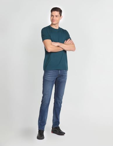 U.S. POLO ASSN. Men's Slim Tapered fit Modal Jeans (UDJEN0699_Blue_38)