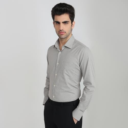 Raymond Green Structure Pattern Men Long Sleeve Casual Shirt