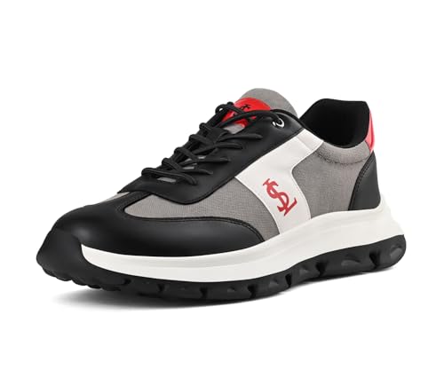 LOUIS STITCH Men’s Crimson Red Lightweight Sport Shoes | Elastic Laces Sneaker and Casual Wear | Perfect for Casual, Gym & Travel Wear | LS-AT-MP | UK-11