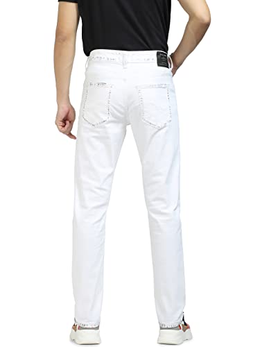 Jack & Jones Men's Slim Fit Jeans | Low Rise | Jeans for Men White