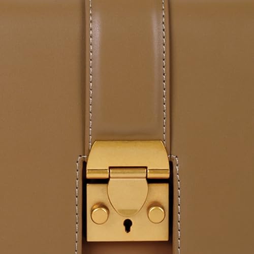 Miraggio Scarlet Solid Crossbody Bag with Convertable Sling/Shoulder Chain for Women (Taupe)