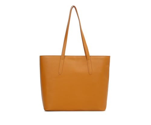 LOUIS STITCH Stylish Tan Tote Bag for Women | Ladies Oversized Shopper Tote Handbag with Zipper for Travel, College | LDB-VF1005-TOTTN